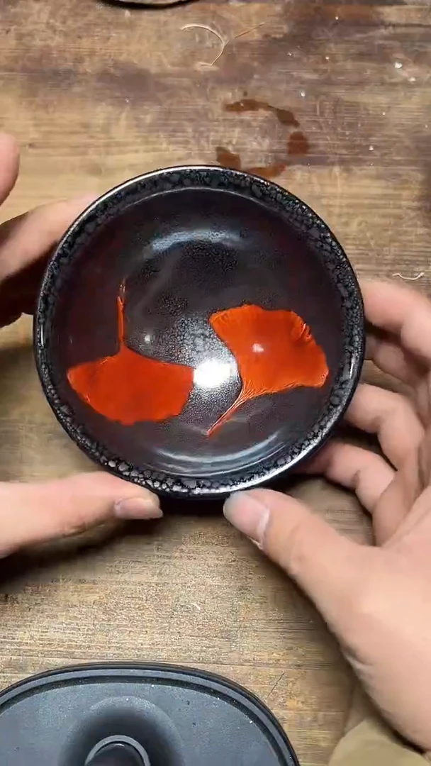 【闪购商品】茶盏名家余小红暨培旺建盏（带证书礼盒）26