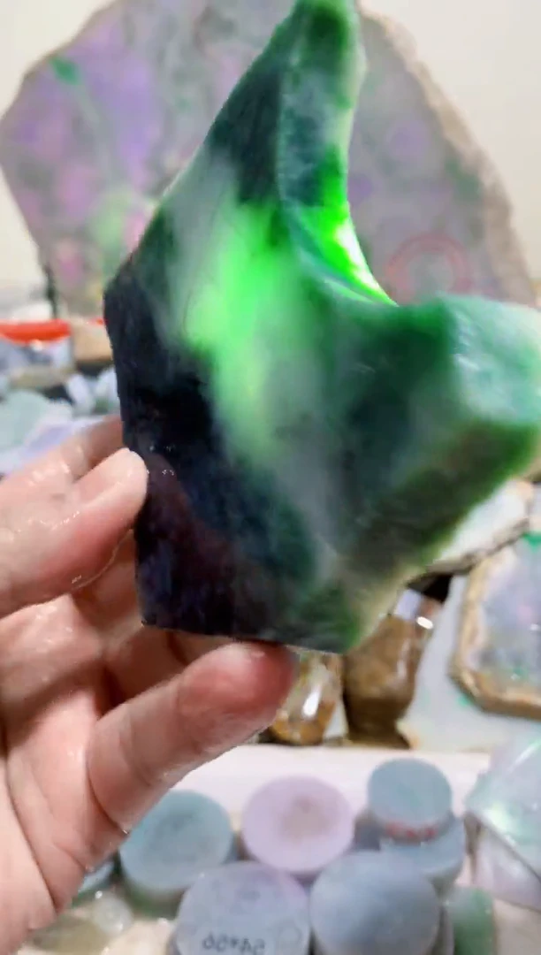 裸石翡翠0蒙0翡翠珠宝545