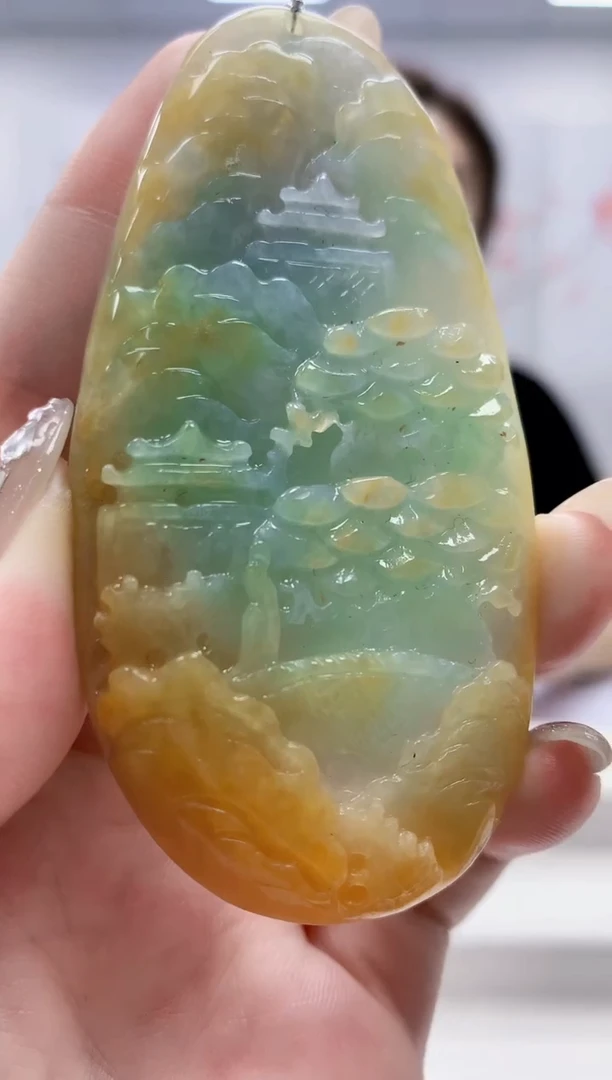 未镶嵌定制翡翠4829jw-毛货挂件65