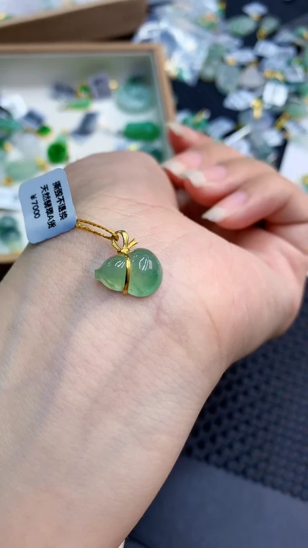 【闪购商品】翡翠颈饰18K金镶嵌            8