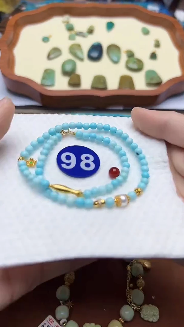 玛瑙/玉髓手链银S925镶嵌98