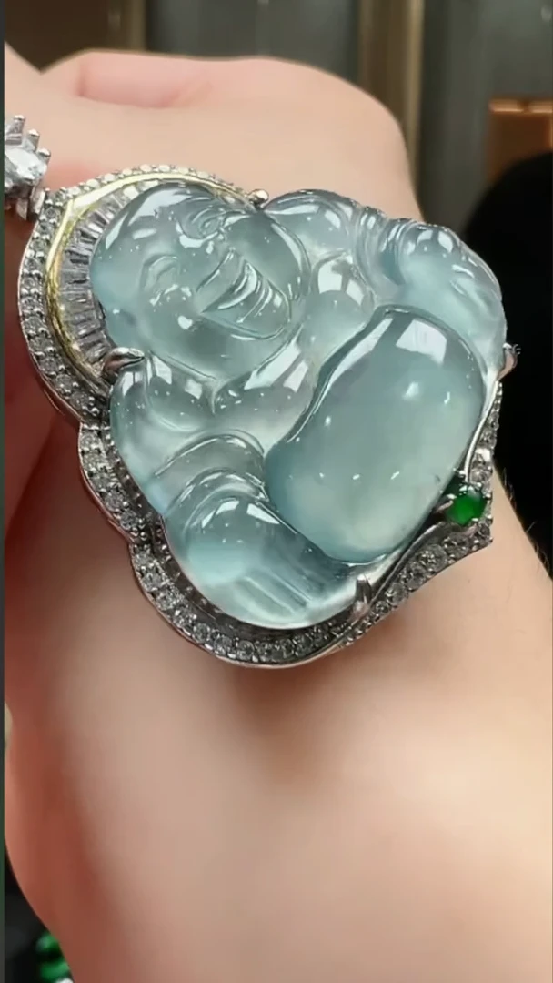 吊坠(不含链)银S925镶嵌翡翠多样性发其一