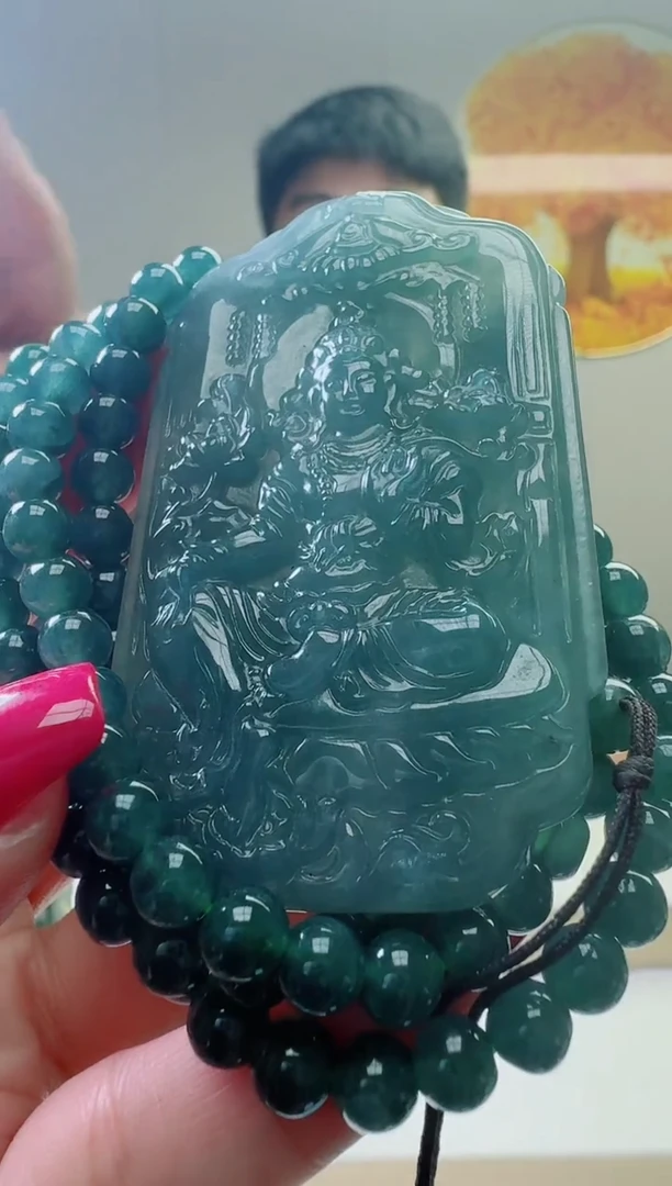 颈饰未镶嵌翡翠天然A货翡翠  多样性随机发其一