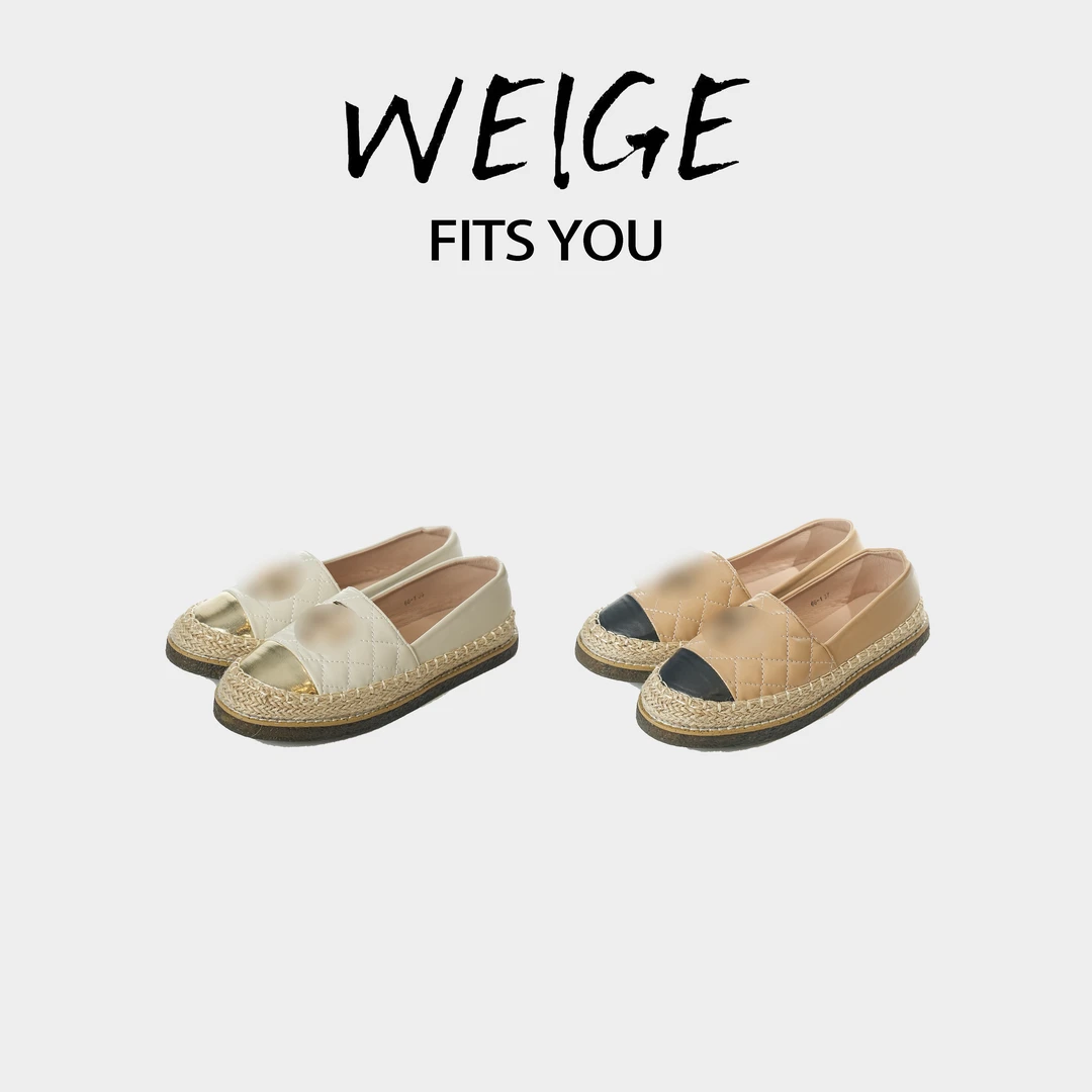 【魏哥专属】渔夫鞋薄款平跟中口优雅字母单鞋平底春季浅口轻奢【27】