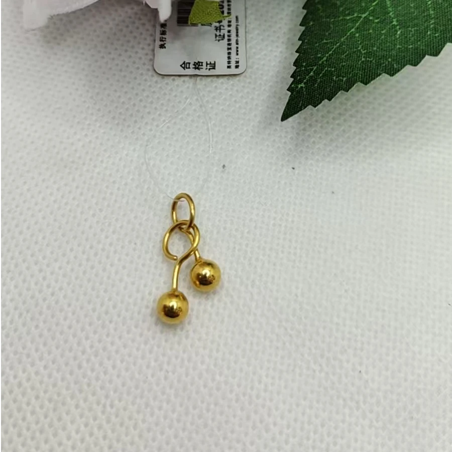 红飞珠宝足金耳饰