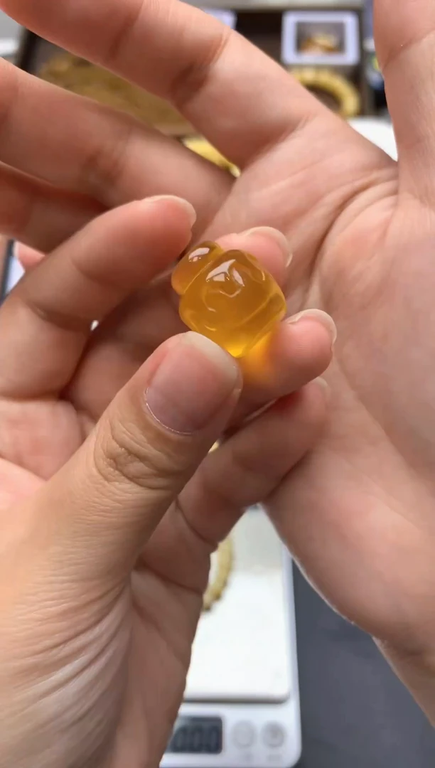 【闪购商品】琥珀珠宝奇石未镶嵌080琥珀蜜蜡 花粉