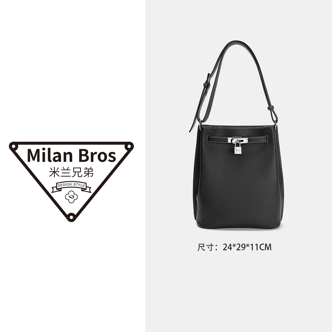 【米兰兄弟】高定真皮凯莉水桶包