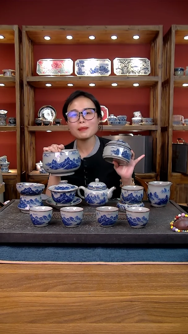 简装家用款12件套 老陶泥开片纹陶瓷茶具