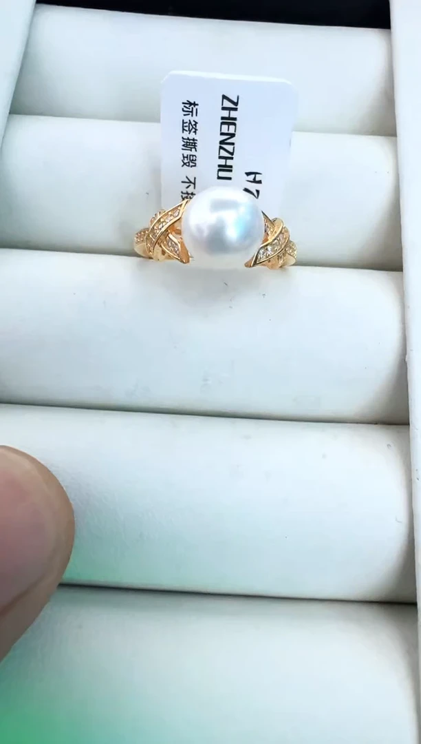 【闪购商品】海水珍珠戒指银S925镶嵌戒指