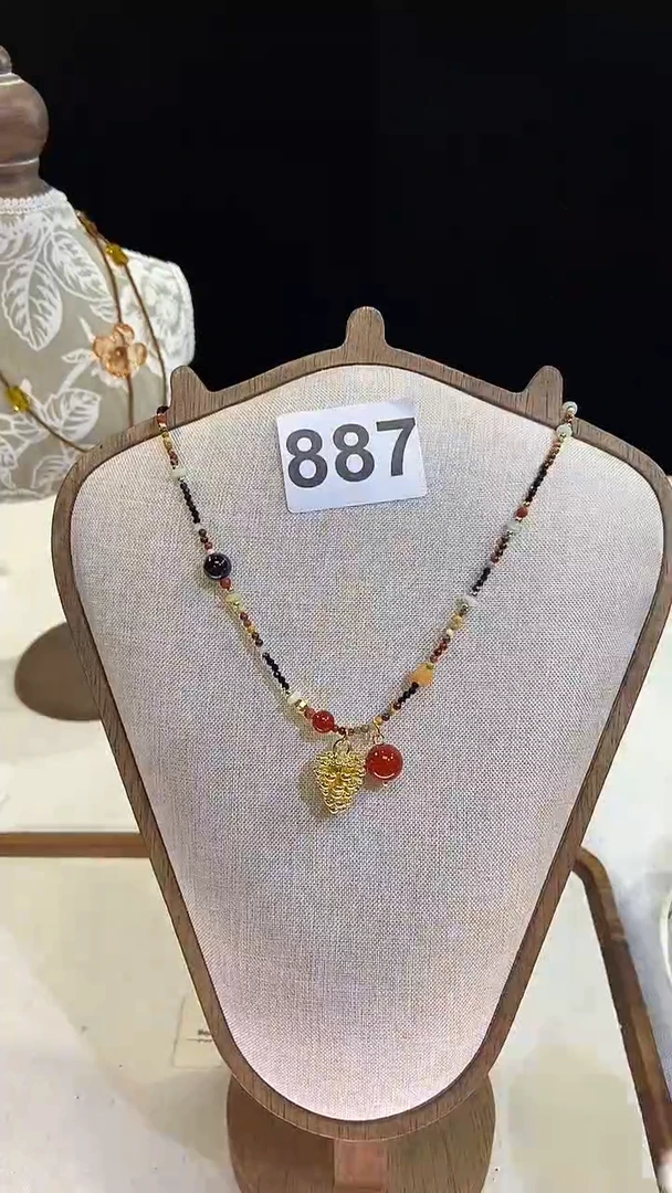 项链钛钢淡水珍珠887