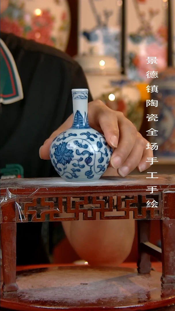 摆件景德镇陶瓷 手工手绘