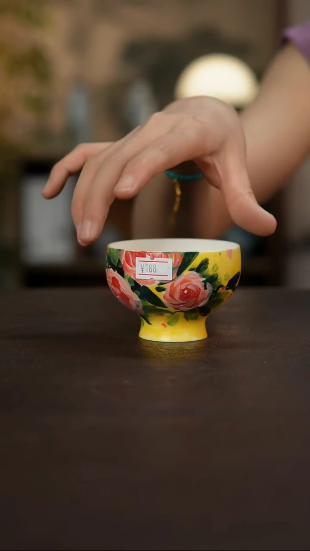 杯景德镇陶瓷杯碗柴烧多人