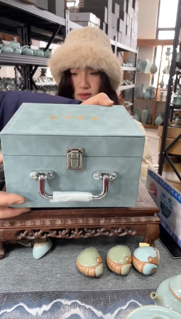 【闪购商品】瓷片龙头杯礼盒。。。。