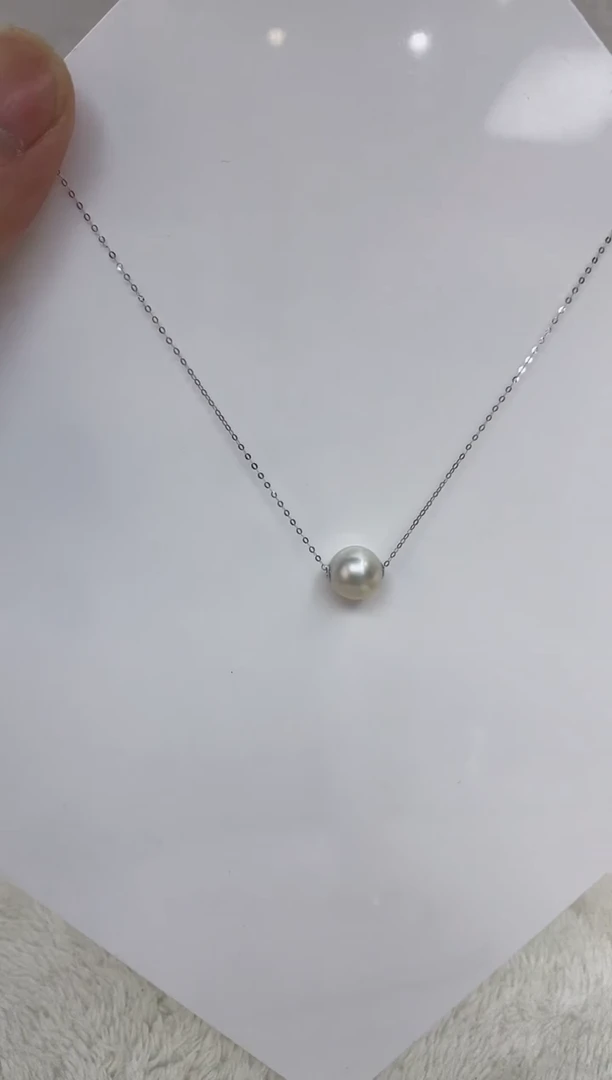 海水珍珠18K金镶嵌颈饰