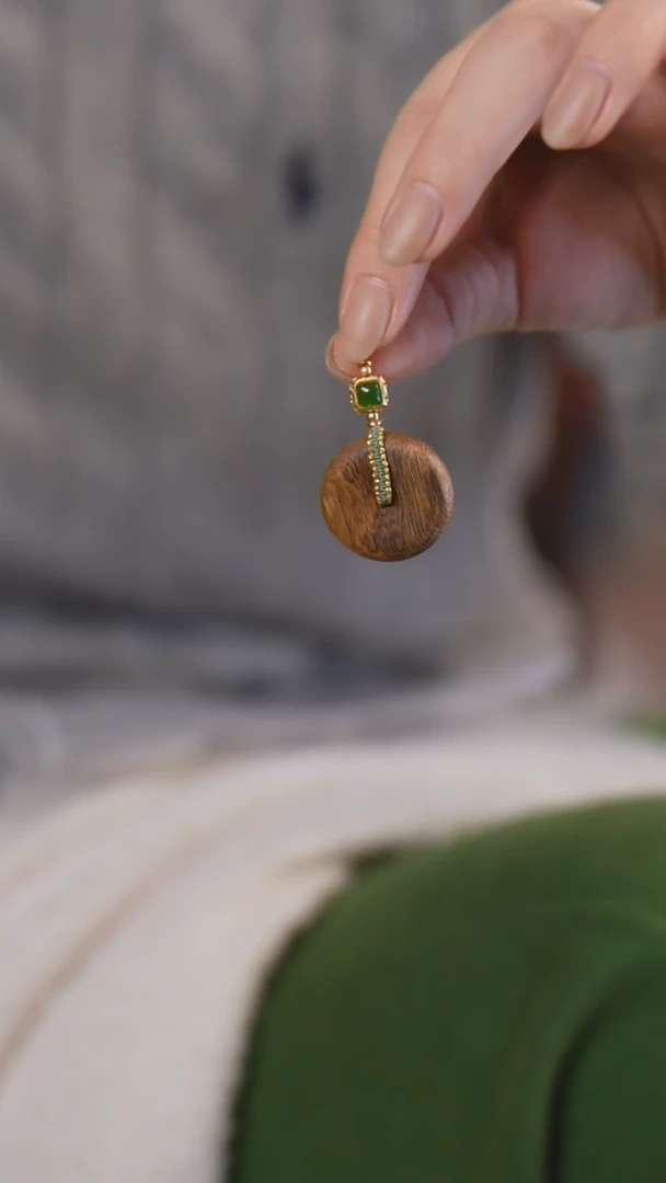 【闪购商品】沉香吊坠沉香平安扣吊坠沉香