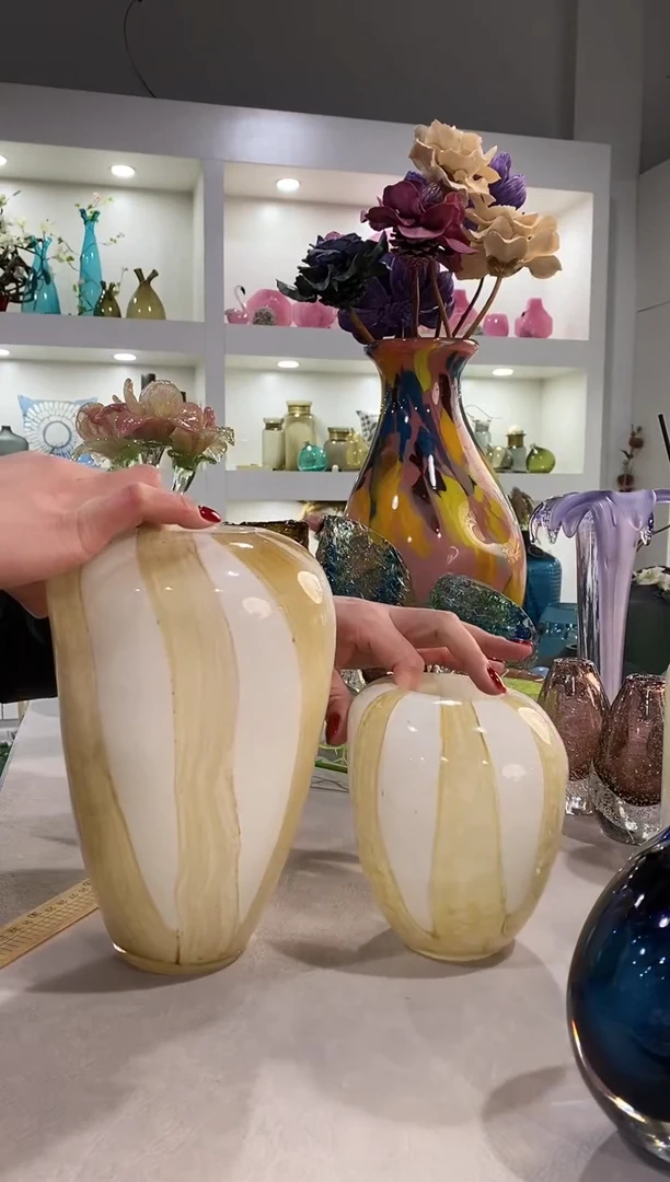 慕忆家手作琉璃花瓶瑕疵