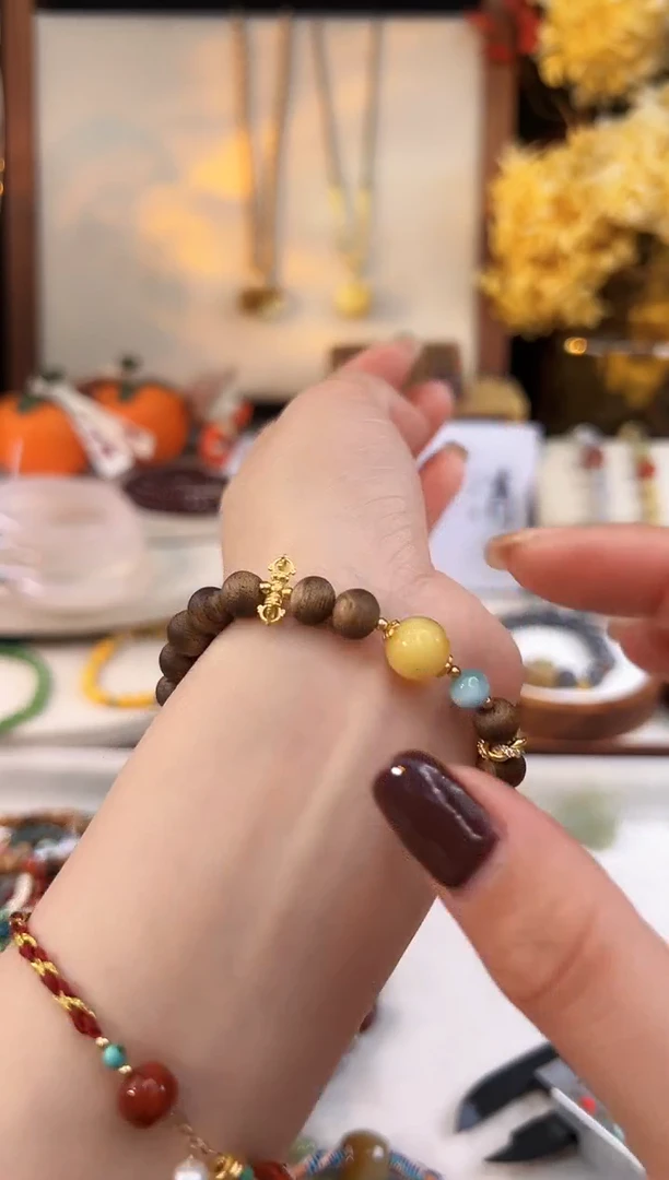 【闪购商品】琥珀手饰银S925镶嵌@@A221R016382