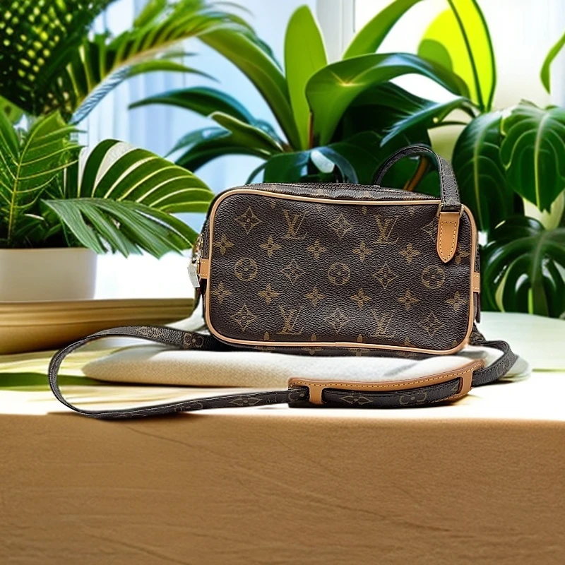 95新 LouisVuitton/路易威登 老花相机包1216 0193