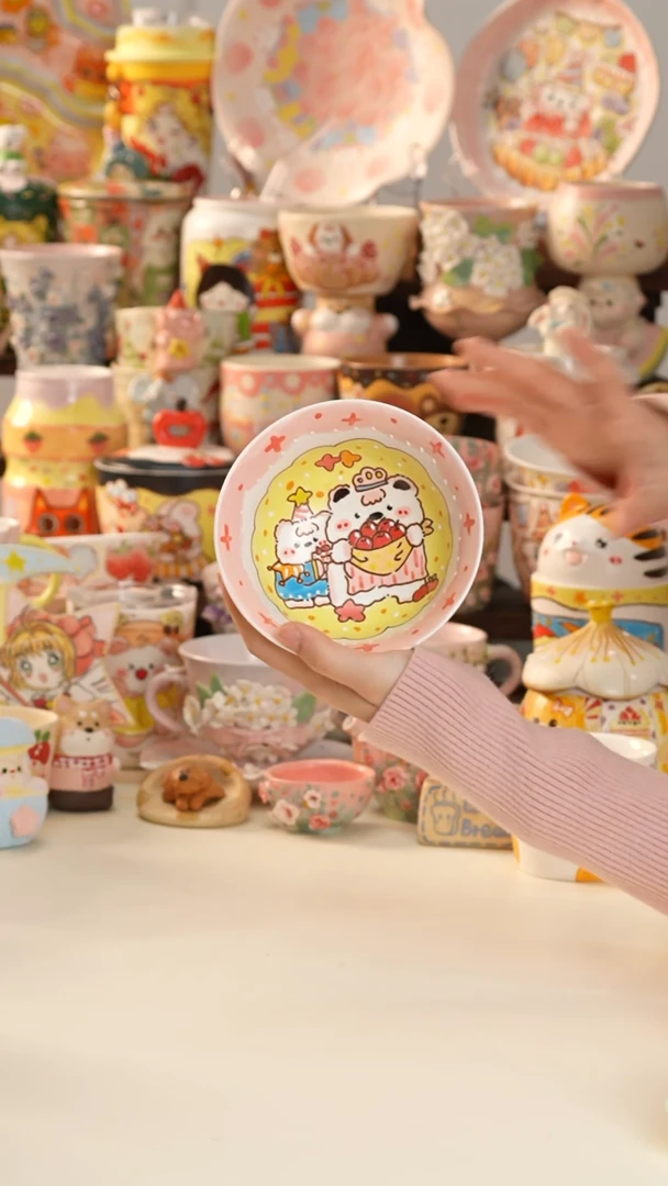 其他陶景德镇釉下彩手绘设计师款陶瓷