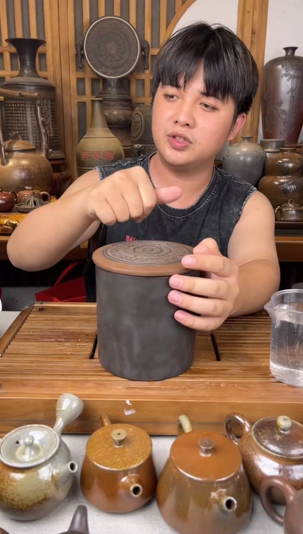 钦州坭兴陶原矿泥料 直筒