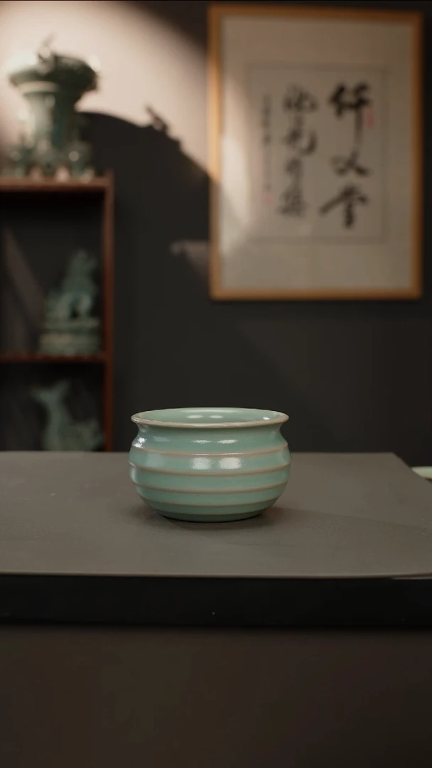 【闪购商品】杯原产地原矿 弦纹杯