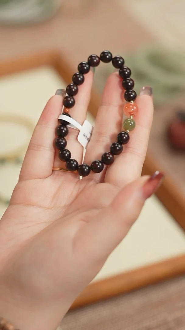 【闪购商品】檀香紫檀（小叶紫檀）手串未镶嵌福利！小叶紫檀玛瑙手串