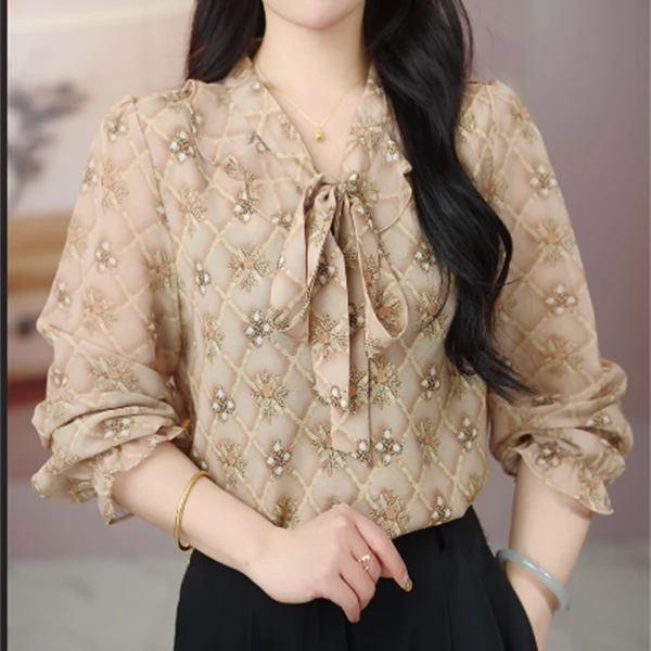 2025新款原版正品明珠生辉重磅高级衬衫女士气质上衣女衬衣
