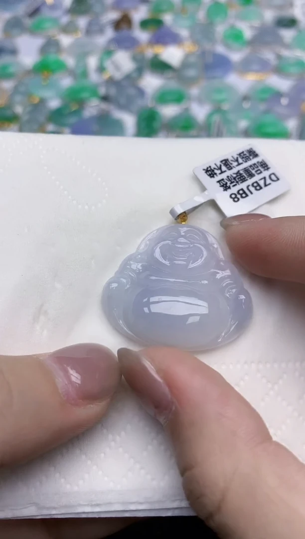 【闪购商品】翡翠颈饰18K金镶嵌天然翡翠A货