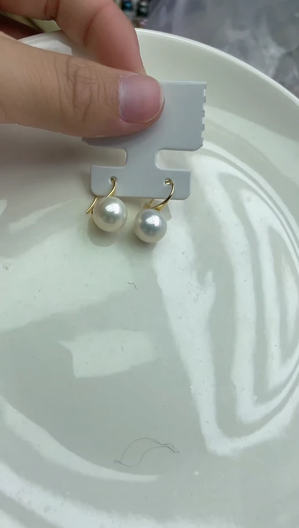 未镶嵌耳饰淡水珍珠白色系耳饰