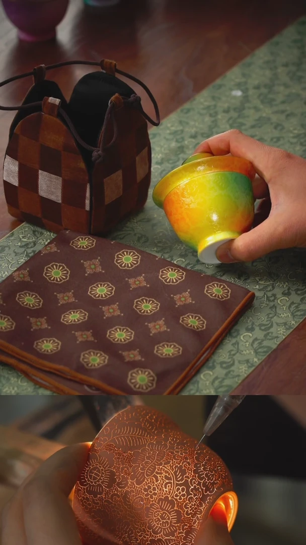 【闪购商品】千年技艺古帛扒花套组