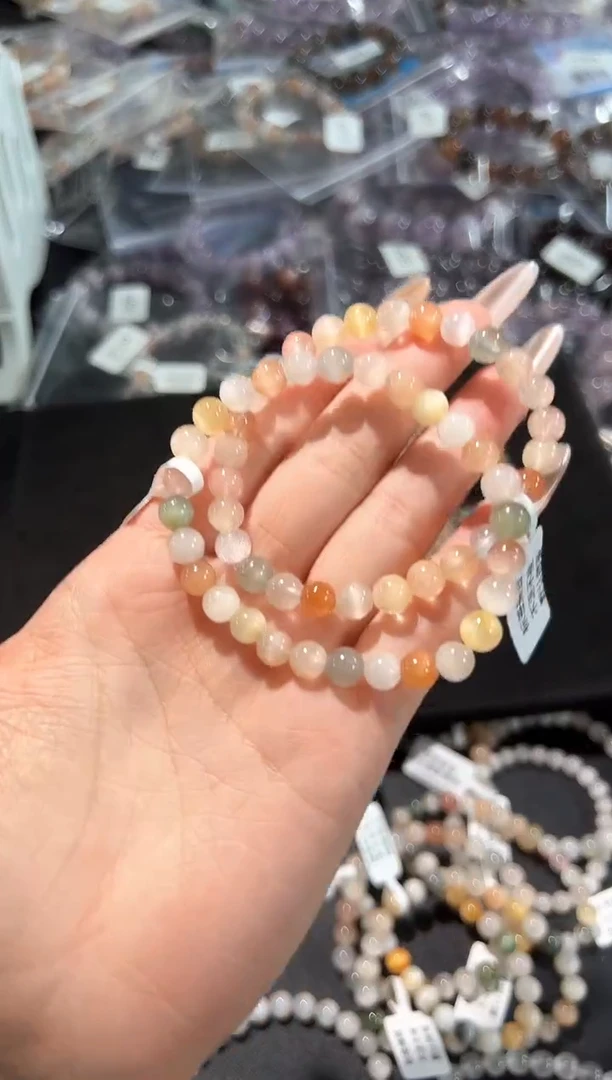未镶嵌手链水晶24p多样性发其一【1条】默认微瑕6mm