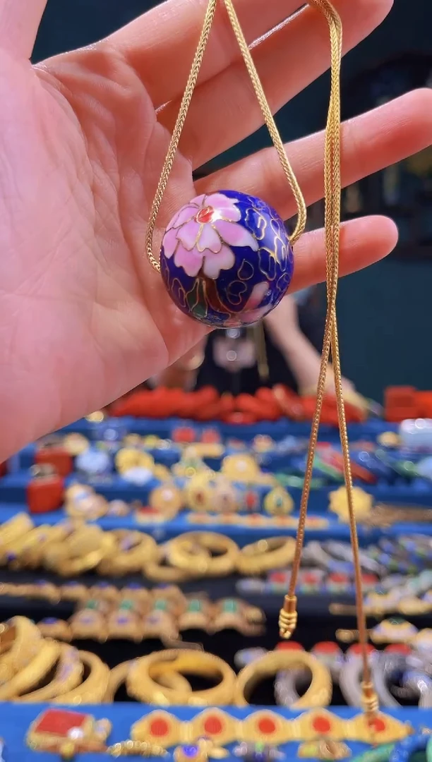 【闪购商品】非遗技艺景泰蓝卡3.0大珠 宝蓝色