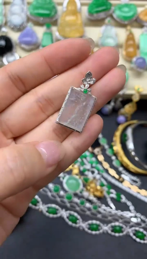 【闪购商品】翡翠颈饰18K金镶嵌277-中国好珍宝