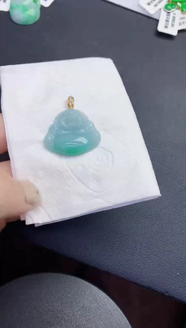 颈饰未镶嵌翡翠缅甸天然翡翠A货