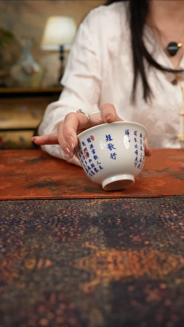 杯景德镇陶瓷杯碗柴烧多人
