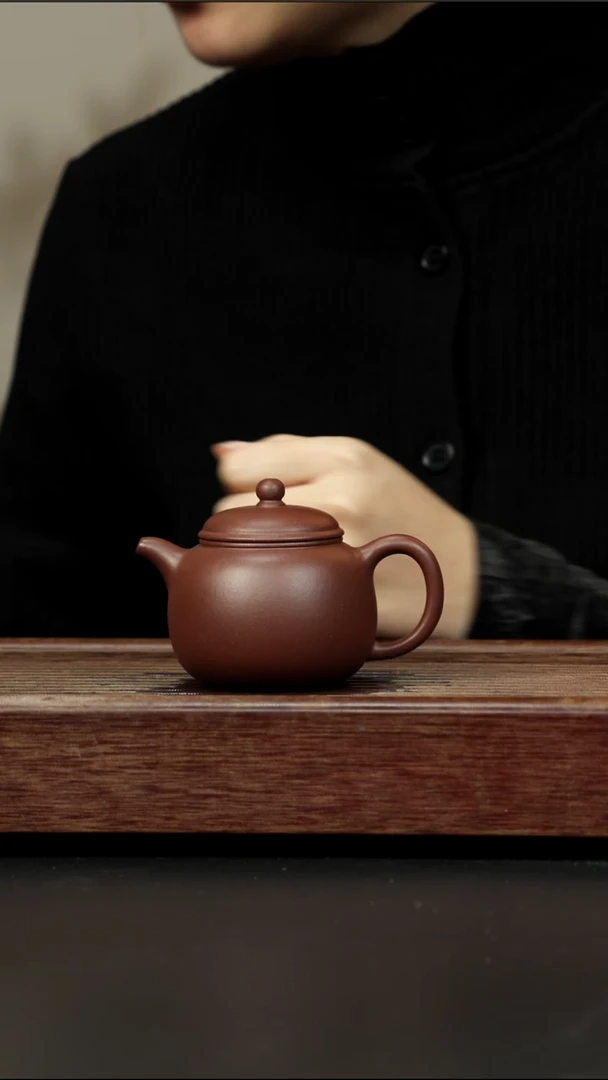 茶壶紫砂老紫泥 小匏樽 170左右