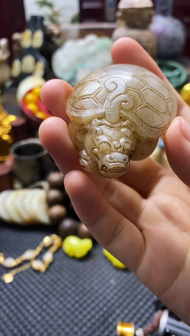 未镶嵌和田玉挂件龙龟