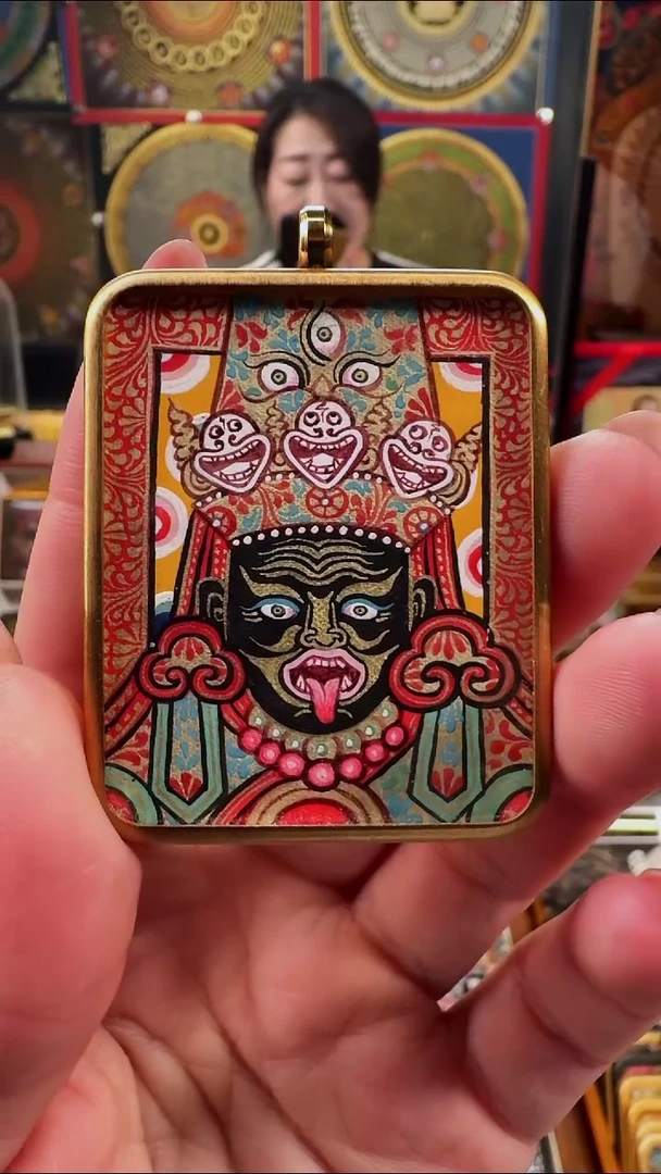 【闪购商品】吊坠壹善缘城手绘唐卡新春大促扎基