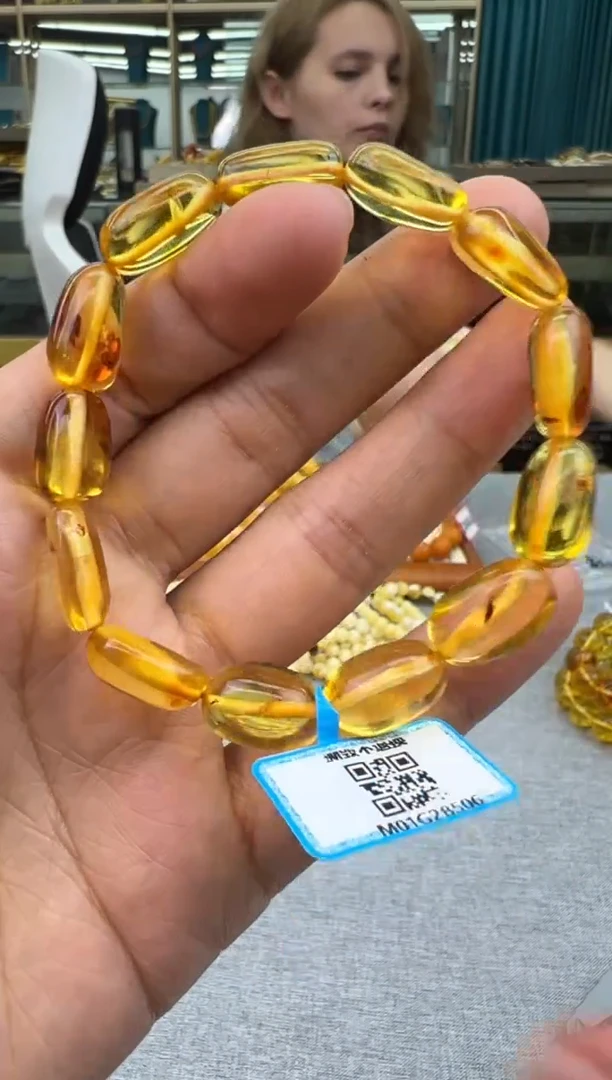 未镶嵌琥珀手链40秒拍号