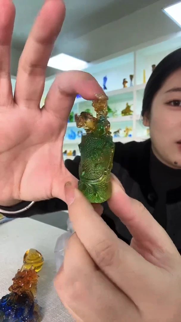 手工艺品琉璃小龙