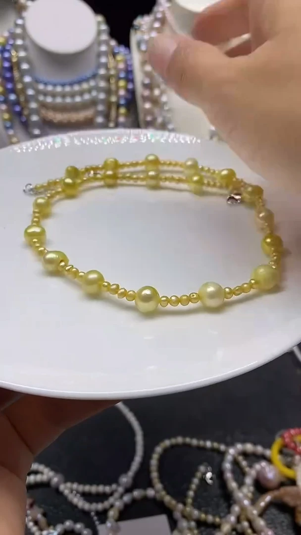 颈饰未镶嵌淡水珍珠多人