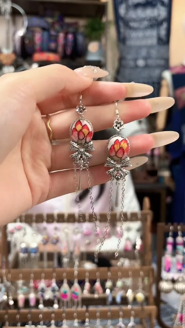 织绣民族风非遗老绣苗银饰品473