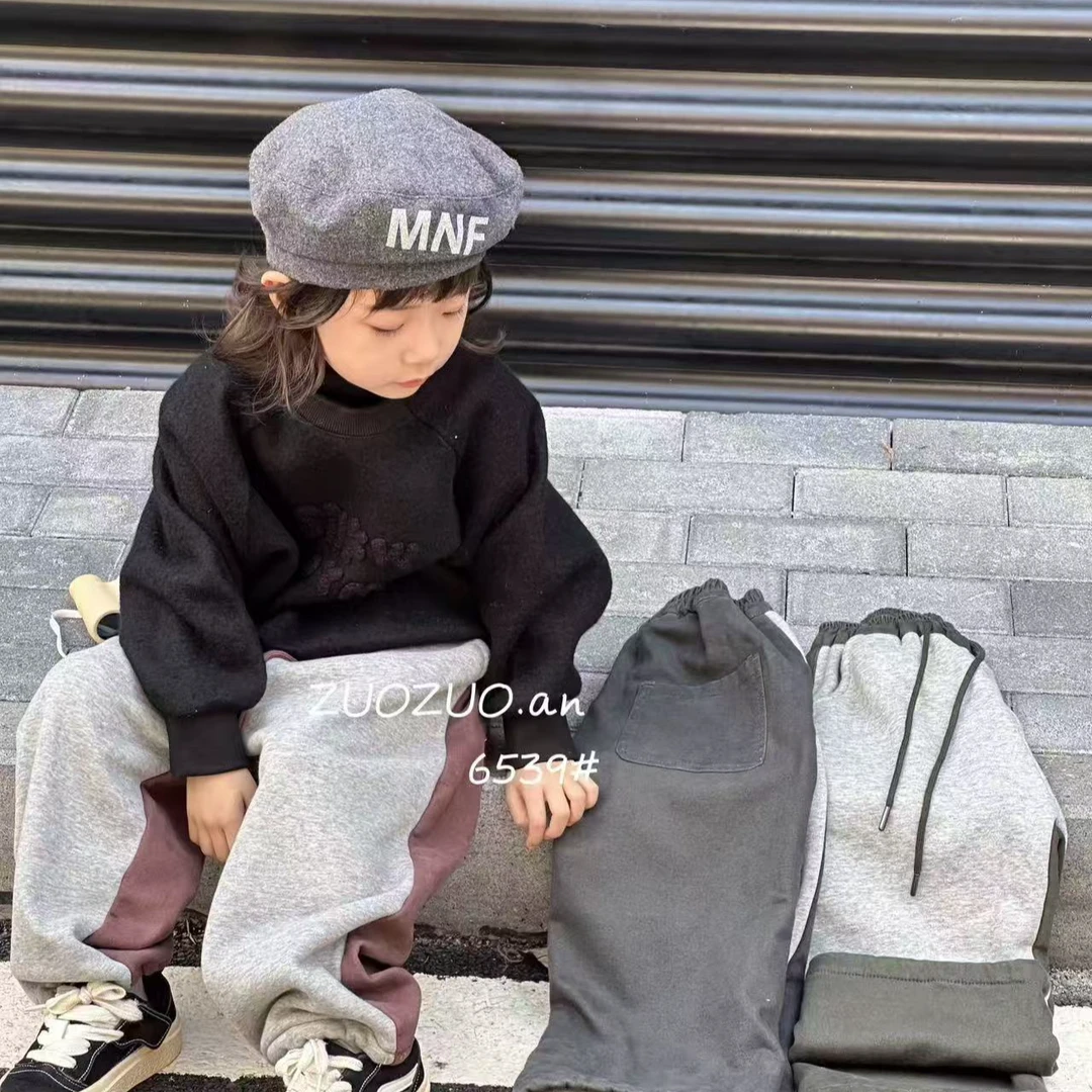 糖妈甄选加绒卫裤