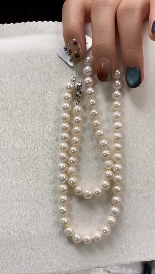 项链未镶嵌海水珍珠6.5-7Akoya海水珍珠项链