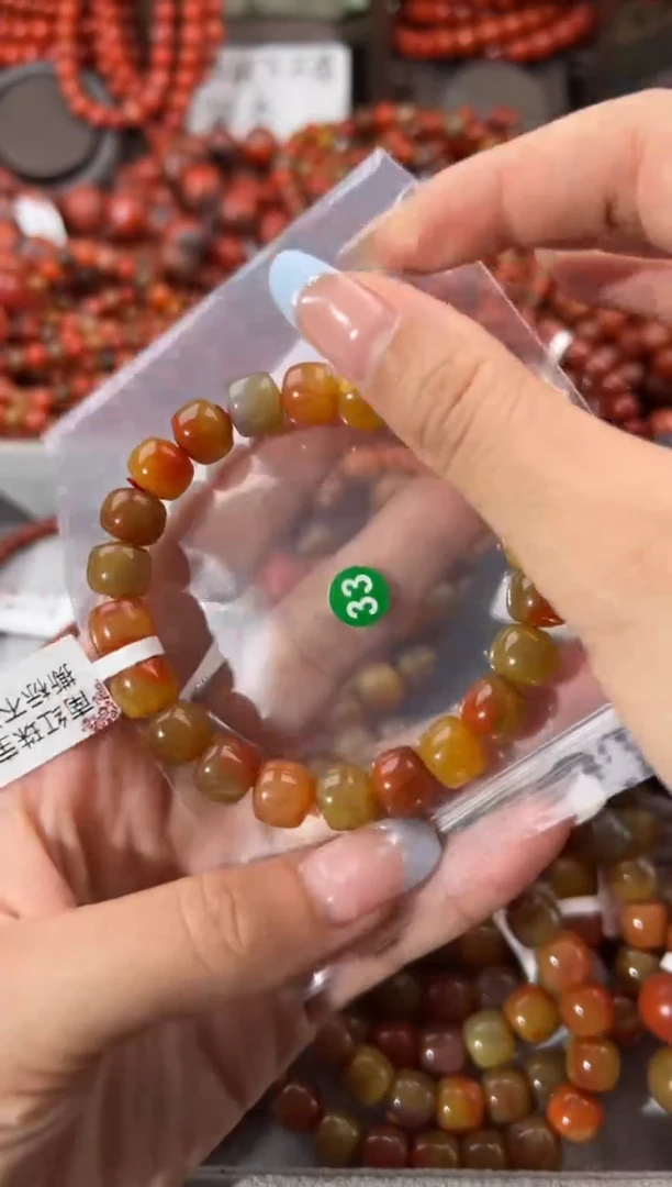 未镶嵌手串南红玛瑙10+