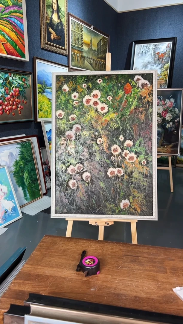 【闪购商品】油画45号 60*90蒲公英-手绘油画