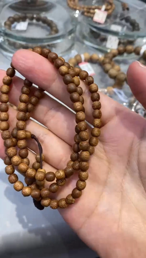 手串沉香2984柬埔寨0.5鼓珠多圈沉香手串