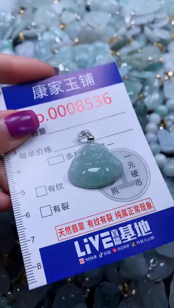 颈饰未镶嵌翡翠8536