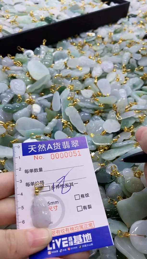 颈饰未镶嵌翡翠纯天然a货翡翠