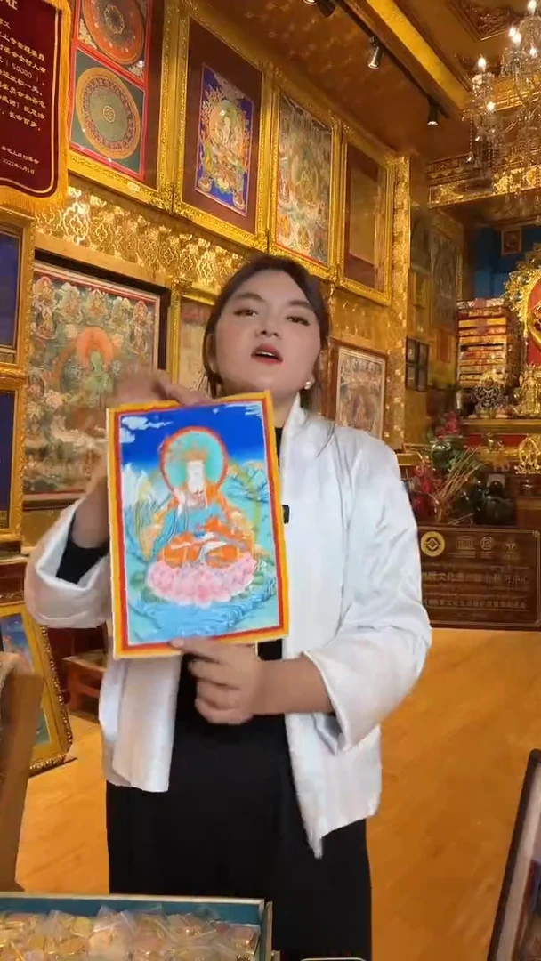 吊坠地藏王-热贡元旦唐卡画院直发